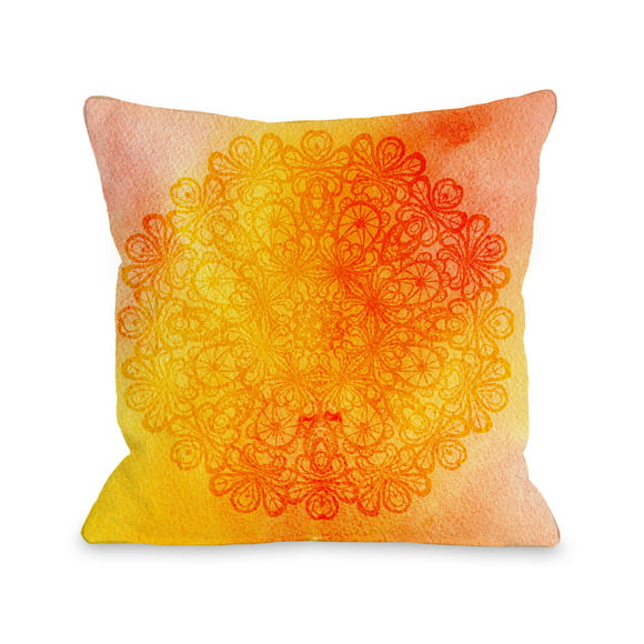 Be Scary Dots Pillow by OBC 18 x 18 Orange Drink One Bella Casa 13471PL18 Eat 